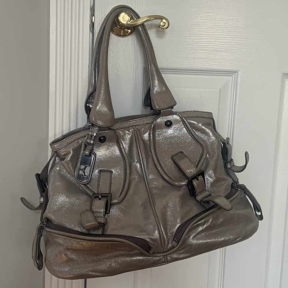 BOSS orange Brand Silver large Tote 👜 bag purse. Travel bag - Picture 3 of 9